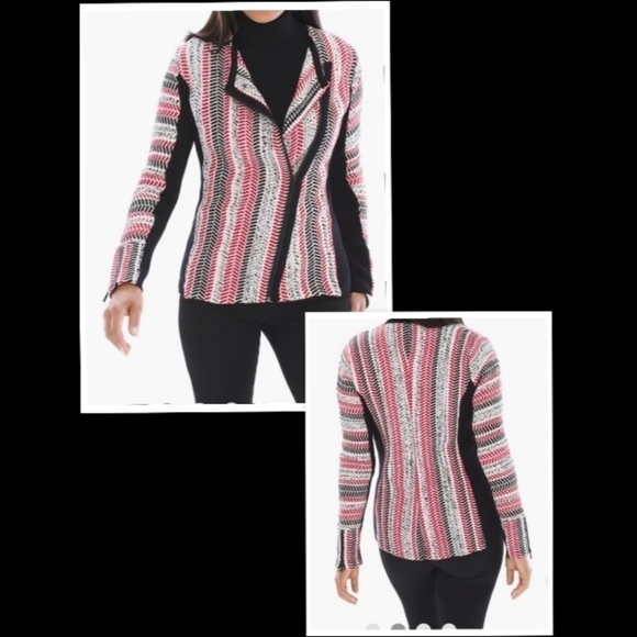 Chico's Textured Sophia Cardigan Chico's Size 2 (L/12) - Picture 1 of 16